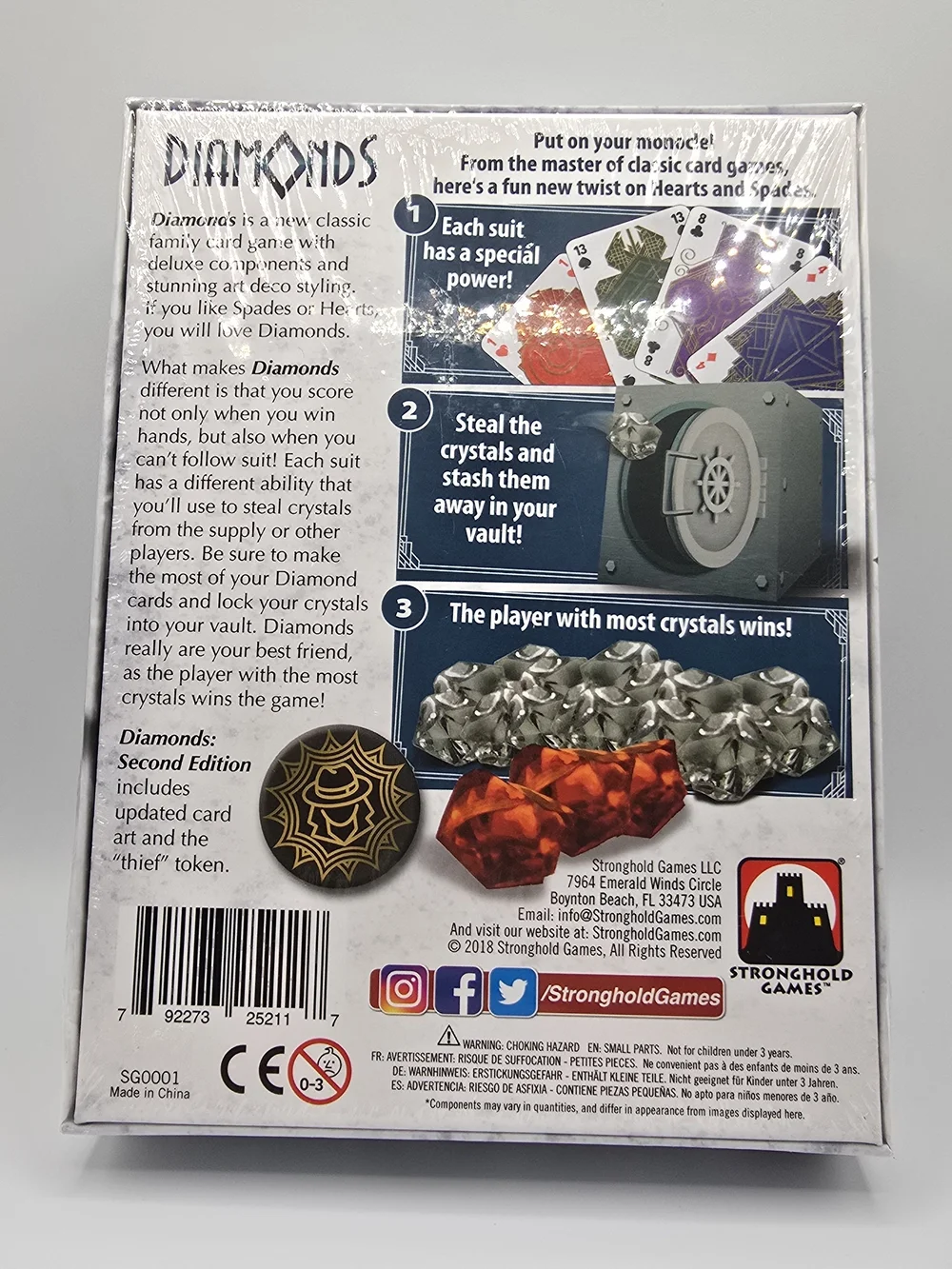 Stronghold Games Diamonds Second Edition Card Game Sealed NIB Trick Taking